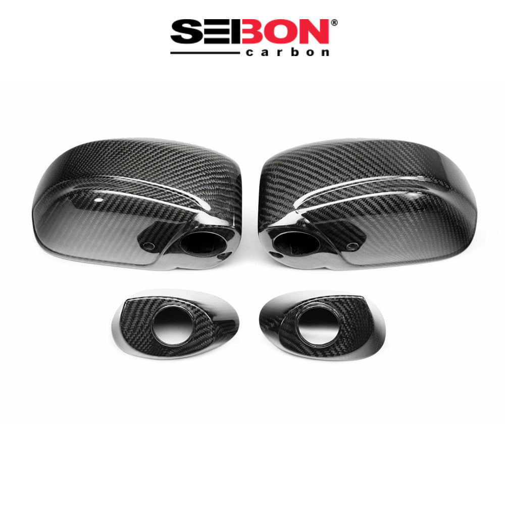 2009-2024年式 日産 GT-R用 セイボンカーボン カーボンファイバー ミラーカバーセット Seibon Carbon Carbon Fiber Mirror Covers For 2009-2024 Nissan GT-R (送料無料)