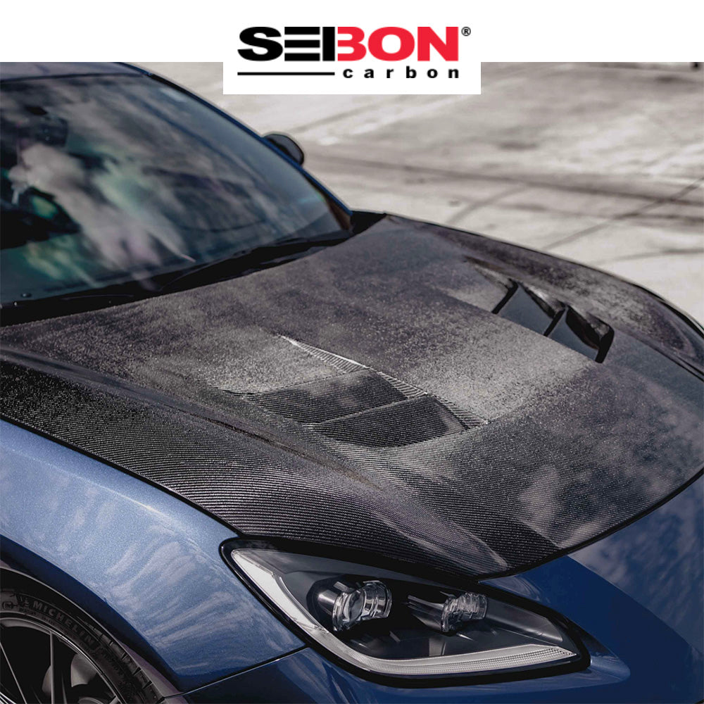 2022-2025年式 トヨタ ＧＲ８６用 セイボンカーボン カーボンファイバー TSスタイル ボンネット Seibon Carbon TS-Style Carbon Fiber Hood For 2022-2025 Toyota GR86/ Subaru BRZ (送料無料)