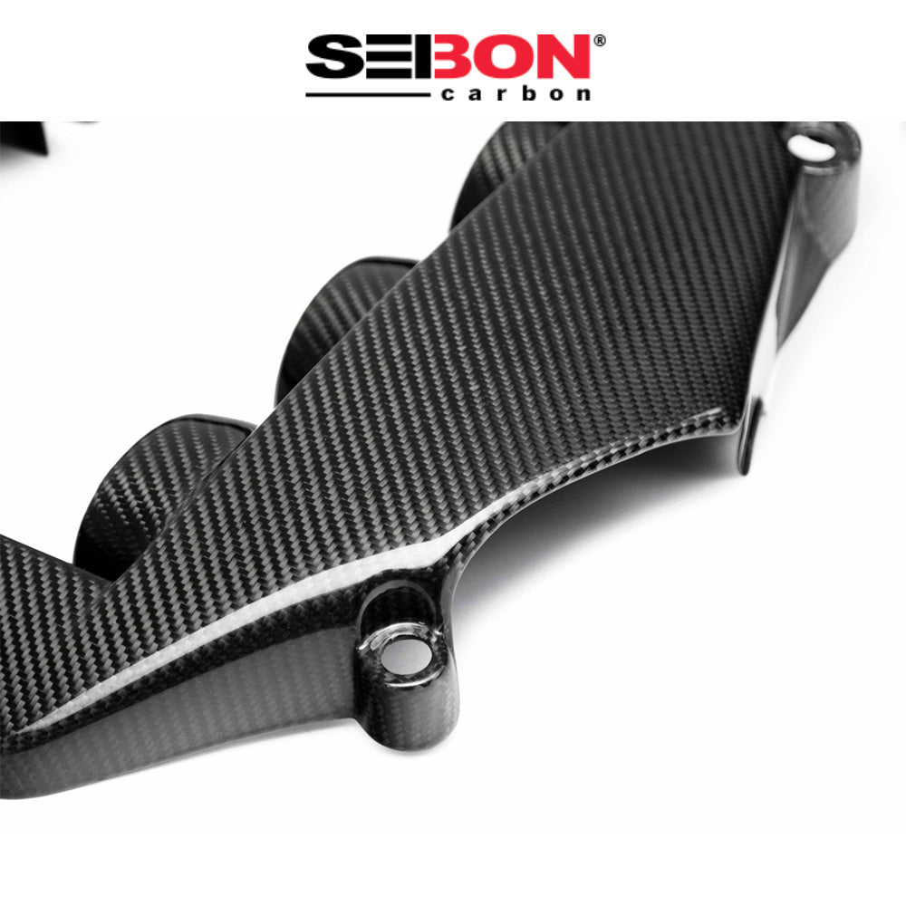 2009-2024年式 日産 GT-R用 セイボンカーボン  純正スタイルのカーボンファイバー製エンジンカバー Seibon Carbon OEM-Style Carbon Fiber Engine Cover For 2009-2024 Nissan GT-R (送料無料)