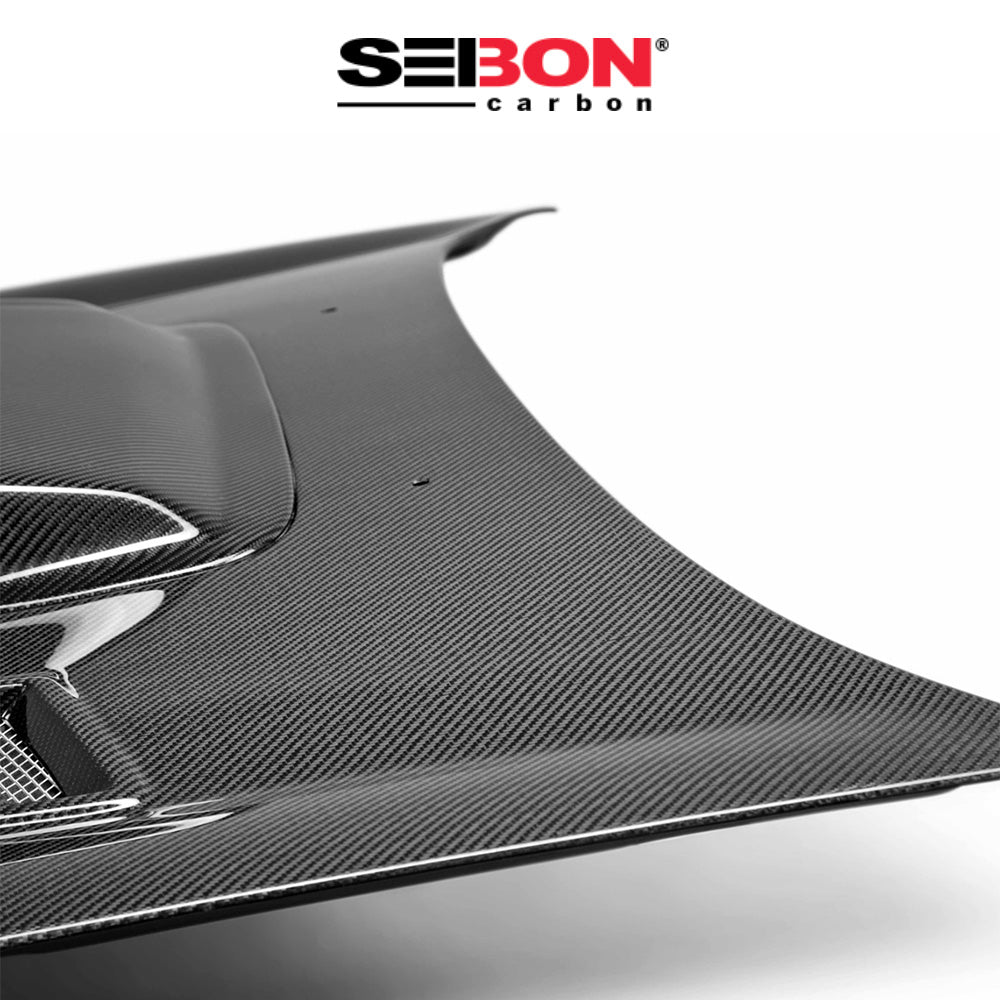 2002-2003年式 スバル インプレッサ用 セイボンカーボン 純正スタイル カーボンファイバー製ボンネット　Seibon Carbon CWII-Style Carbon Fiber Hood For 2002-2003 Subaru Impreza/WRX (消費税、送料込み)