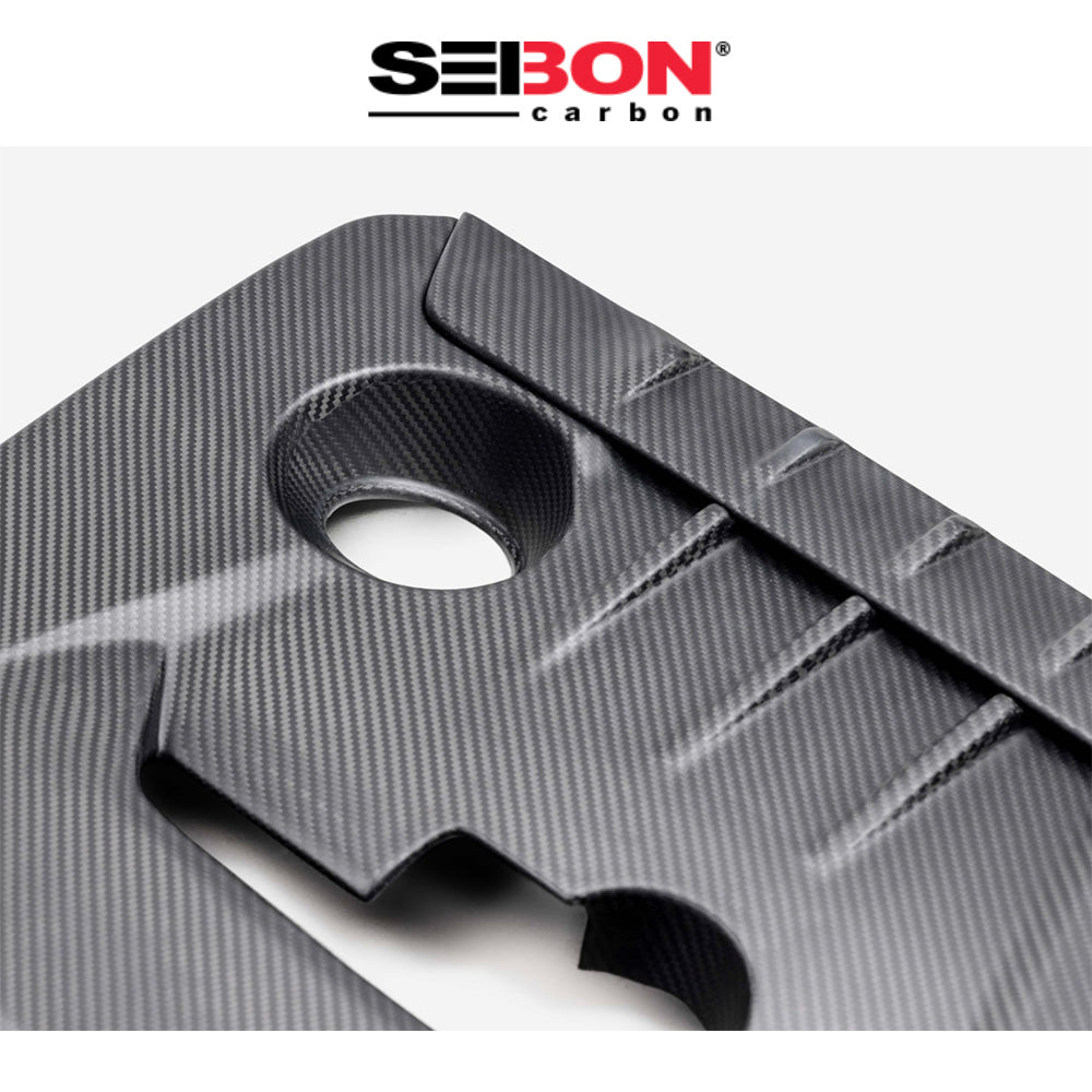 2023-2025年式トヨタ ＧＲカローラ用 セイボンカーボン カーボンファイバー製エンジンカバー(マット仕上げ)　Seibon Carbon Carbon Fiber Engine Cover For 2023-2025 Toyota GR Corolla - Matte (消費税、送料込み)