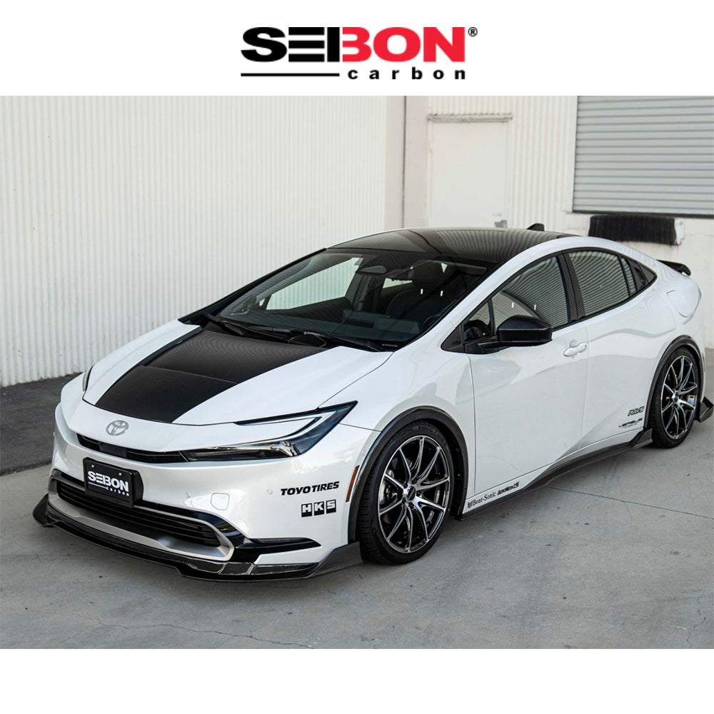 2023-2025年式トヨタ プリウス(Toyota Prius)用 セイボンカーボン カーボンファイバー製ミラーカバーセット　Seibon Carbon Carbon Fiber Mirror Covers For 2023-2025 Toyota Prius / Prius Prime (消費税、送料込み)