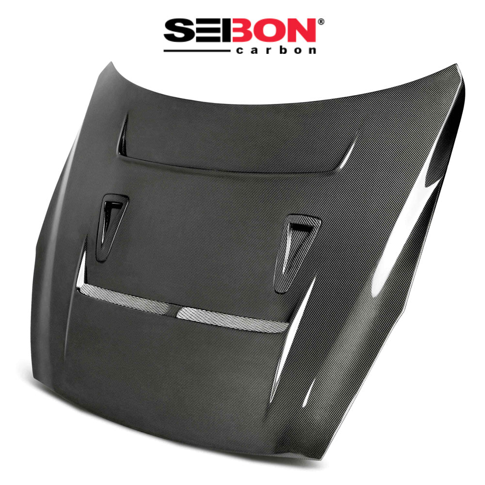 2009-2016年式日産 ＧＴ－Ｒ用 セイボンカーボン DVスタイル カーボンファイバー製ボンネット　Seibon Carbon DV-Style Carbon Fiber Hood For 2009-2016 Nissan GT-R (消費税、送料込み)