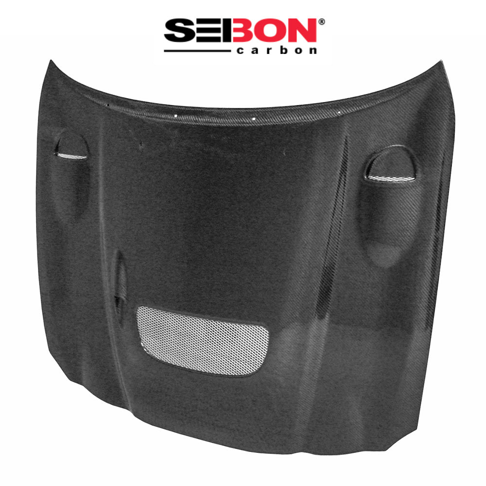 1994-1999年式トヨタ セリカ ＧＴ－ＦＯＵＲ用 セイボンカーボン GTスタイル カーボンファイバー製ボンネット　Seibon Carbon GT-Style Carbon Fiber Hood For 1994-1999 Toyota Celica GT-Four (消費税、送料込み)