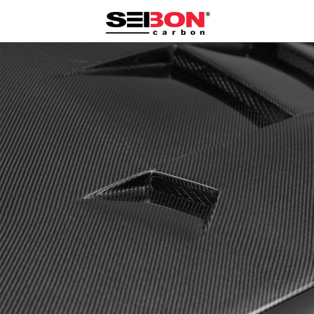 1993-1998年式 トヨタ スープラ用 セイボンカーボン TSスタイル カーボンファイバー製ボンネット　Seibon Carbon TS-Style Carbon Fiber Hood For 1993-1998 Toyota Supra (消費税、送料込み)