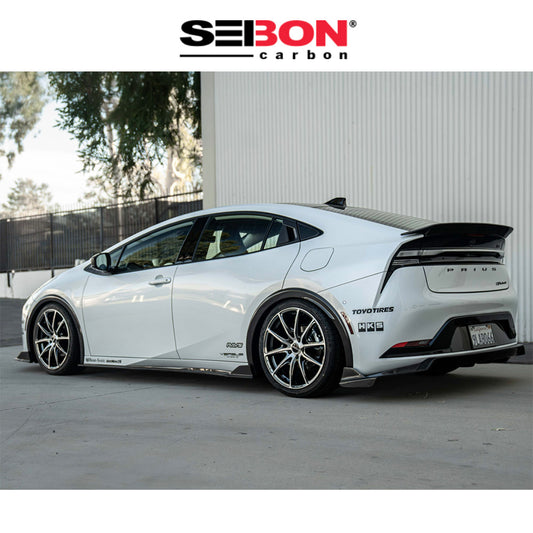 2023-2025年式トヨタ プリウス(Toyota Prius)用 セイボンカーボン MBスタイル カーボンファイバー製リアスポイラー　Seibon Carbon MB-Style Carbon Fiber Rear Spoiler For 2023-2025 Toyota Prius / Prius Prime (消費税、送料込み)