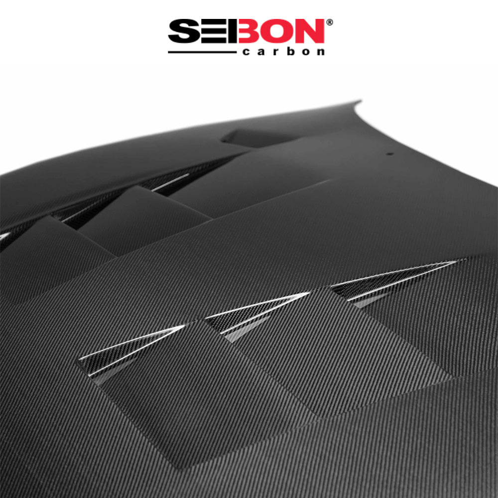 1993-1998年式 トヨタ スープラ用 セイボンカーボン TSスタイル カーボンファイバー製ボンネット　Seibon Carbon TS-Style Carbon Fiber Hood For 1993-1998 Toyota Supra (消費税、送料込み)