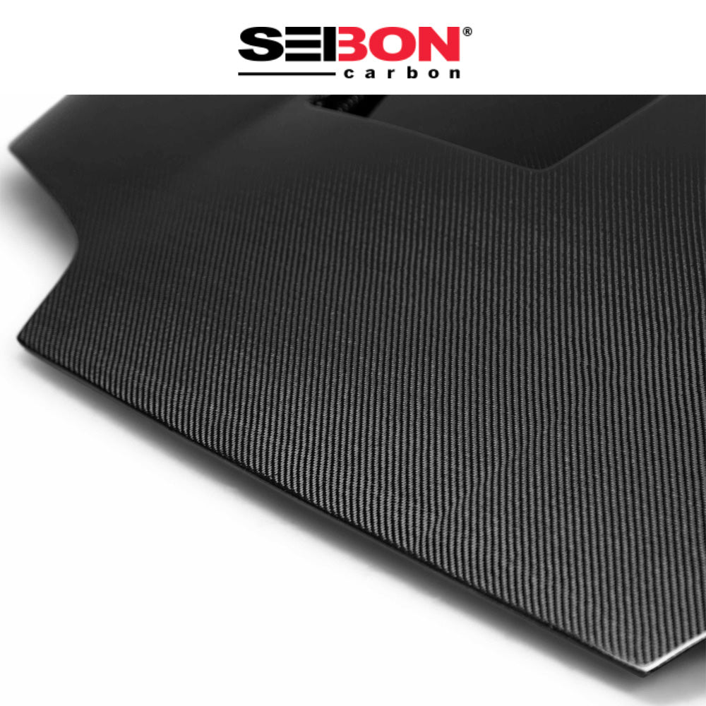 1993-1998年式 トヨタ スープラ用 セイボンカーボン TSスタイル カーボンファイバー製ボンネット　Seibon Carbon TS-Style Carbon Fiber Hood For 1993-1998 Toyota Supra (消費税、送料込み)