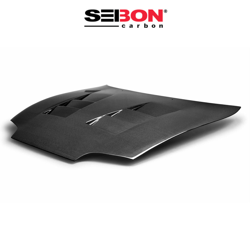 1993-1998年式 トヨタ スープラ用 セイボンカーボン TSスタイル カーボンファイバー製ボンネット　Seibon Carbon TS-Style Carbon Fiber Hood For 1993-1998 Toyota Supra (消費税、送料込み)