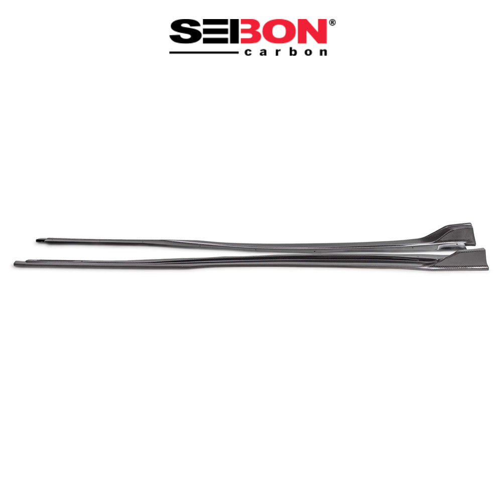 2023-2025年式トヨタ プリウス(Toyota Prius)用 セイボンカーボン MBスタイル カーボンファイバー製サイドスカートセット　Seibon Carbon MB-Style Carbon Fiber Side Skirts For 2023-2025 Toyota Prius / Prius Prime (消費税、送料込み)