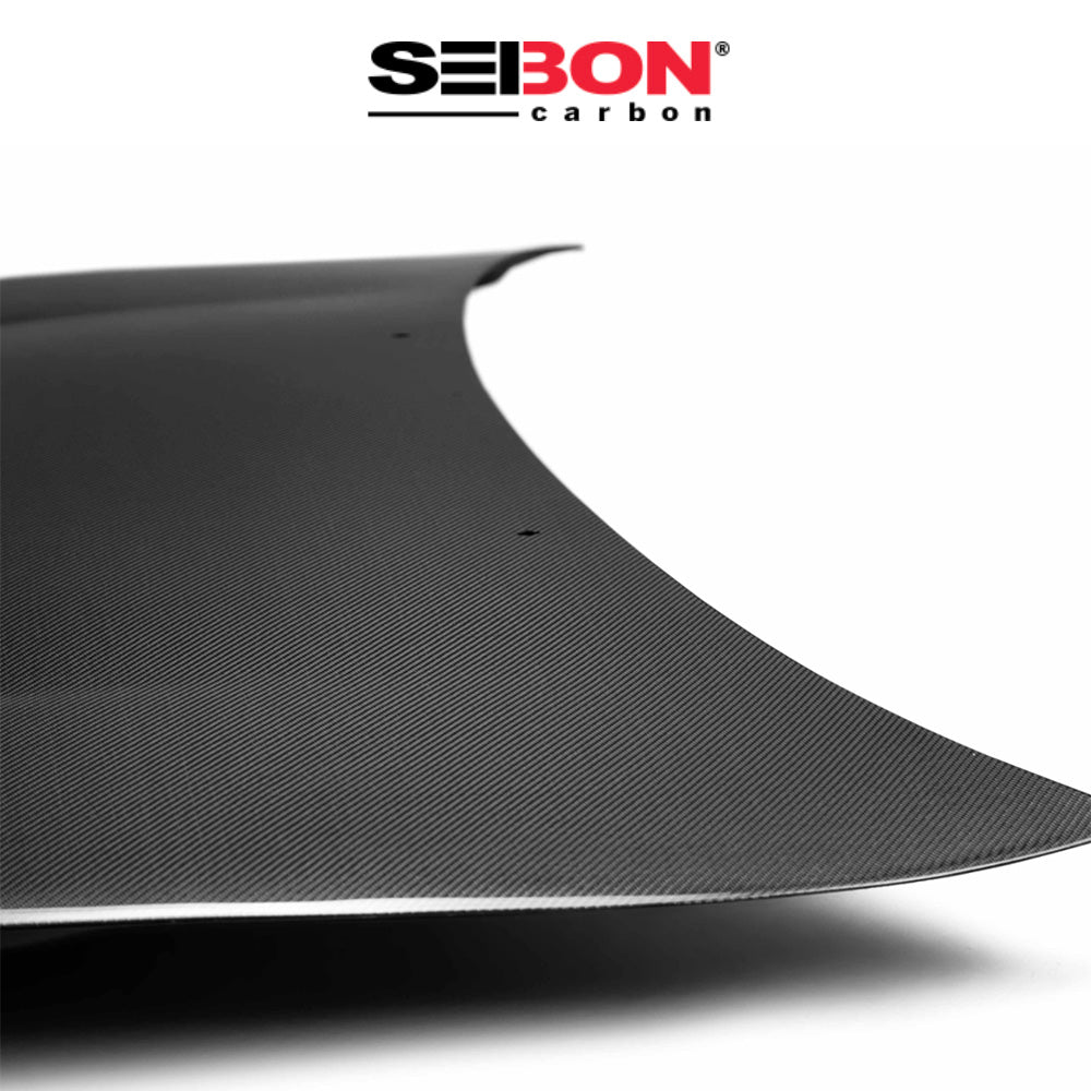 1993-1998年式 トヨタ スープラ用 セイボンカーボン TRスタイル カーボンファイバー製ボンネット　Seibon Carbon TR-Style Carbon Fiber Hood For 1993-1998 Toyota Supra (消費税、送料込み)
