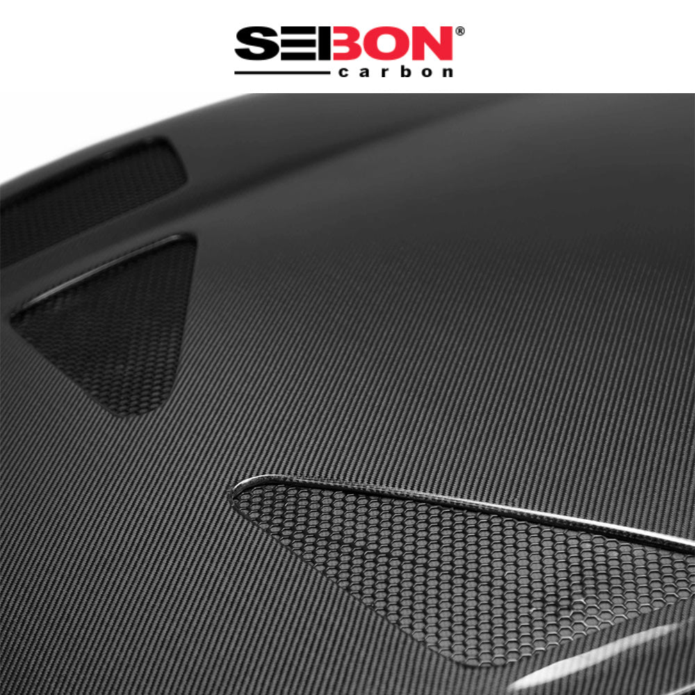 1993-1998年式 トヨタ スープラ用 セイボンカーボン TRスタイル カーボンファイバー製ボンネット　Seibon Carbon TR-Style Carbon Fiber Hood For 1993-1998 Toyota Supra (消費税、送料込み)