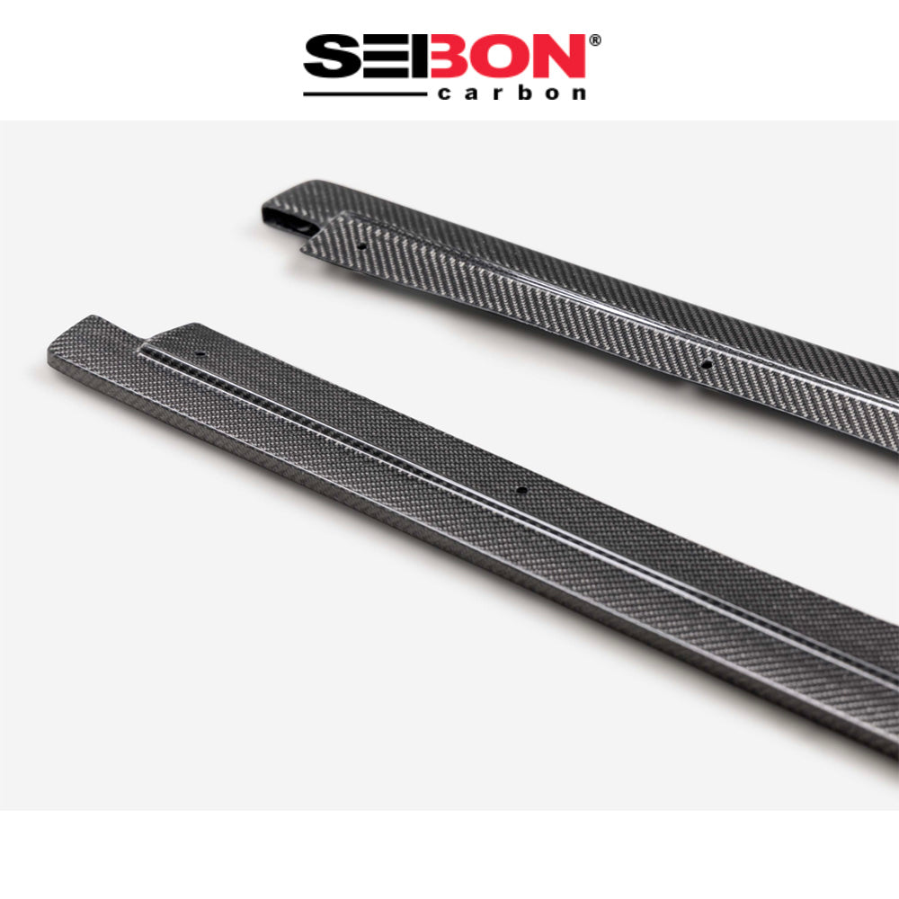 2023-2025年式トヨタ プリウス(Toyota Prius)用 セイボンカーボン MBスタイル カーボンファイバー製サイドスカートセット　Seibon Carbon MB-Style Carbon Fiber Side Skirts For 2023-2025 Toyota Prius / Prius Prime (消費税、送料込み)