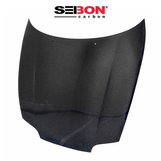 1993-1998年式 トヨタ スープラ用 セイボンカーボン 純正スタイル カーボンファイバー製ボンネット　Seibon Carbon OEM-Style Carbon Fiber Hood For 1993-1998 Toyota Supra (消費税、送料込み)