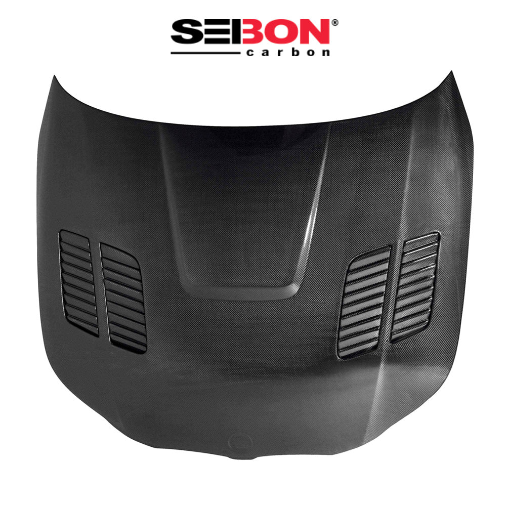 2004-2010年式 ＢＭＷ ５シリーズセダン用 セイボンカーボン GTRスタイル カーボンファイバー製ボンネット　Seibon Carbon GTR-Style Carbon Fiber Hood For 2004-2010 BMW E60 (消費税、送料込み)