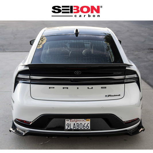 2023-2025年式トヨタ プリウス(Toyota Prius)用 セイボンカーボン MBスタイル カーボンファイバー製リアリップ　Seibon Carbon MB-Style Carbon Fiber Rear Lip For 2023-2025 Toyota Prius / Prius Prime (消費税、送料込み)