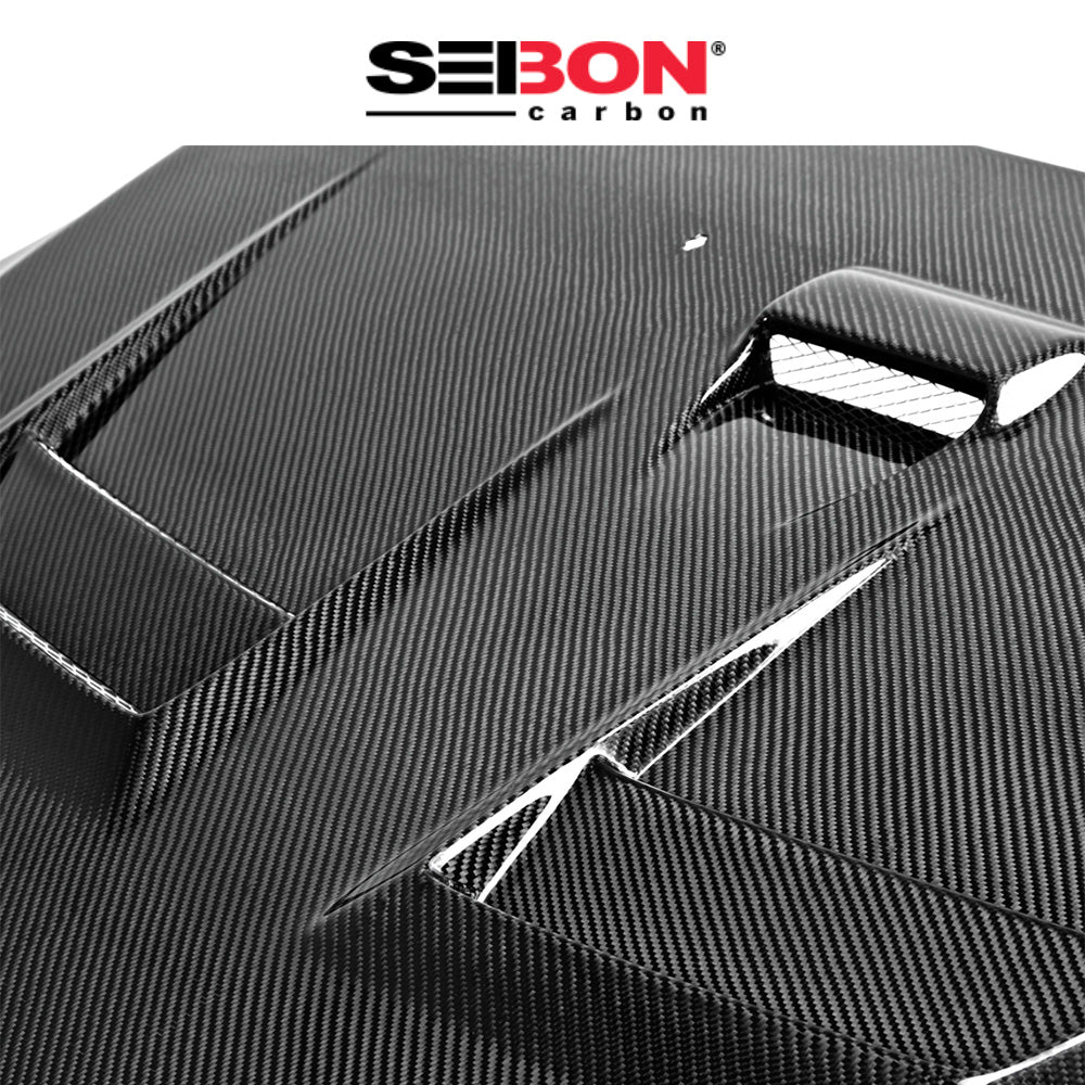 2008-2015年式 三菱 ランサー エボリューション Ⅹ用 セイボンカーボン 純正スタイル カーボンファイバー製ボンネット　Seibon Carbon DV-Style Carbon Fiber Hood For 2008-2015 Mitsubishi Lancer EVO X (消費税、送料込み)