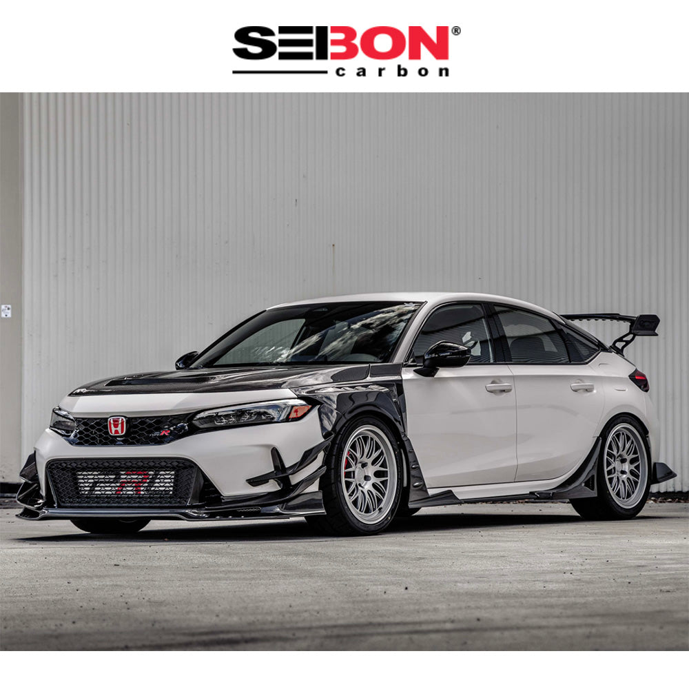 2023-2025年式 ホンダ シビック タイプＲ用 セイボンカーボン MBスタイルカーボンファイバー製フェンダーセット　MB-Style Carbon Fiber Fenders For 2023-2025 Honda Civic Type R (送料無料)
