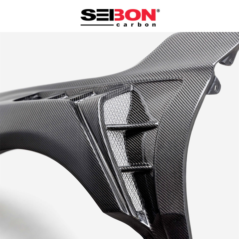 2023-2025年式 ホンダ シビック タイプＲ用 セイボンカーボン MBスタイルカーボンファイバー製フェンダーセット　MB-Style Carbon Fiber Fenders For 2023-2025 Honda Civic Type R (送料無料)