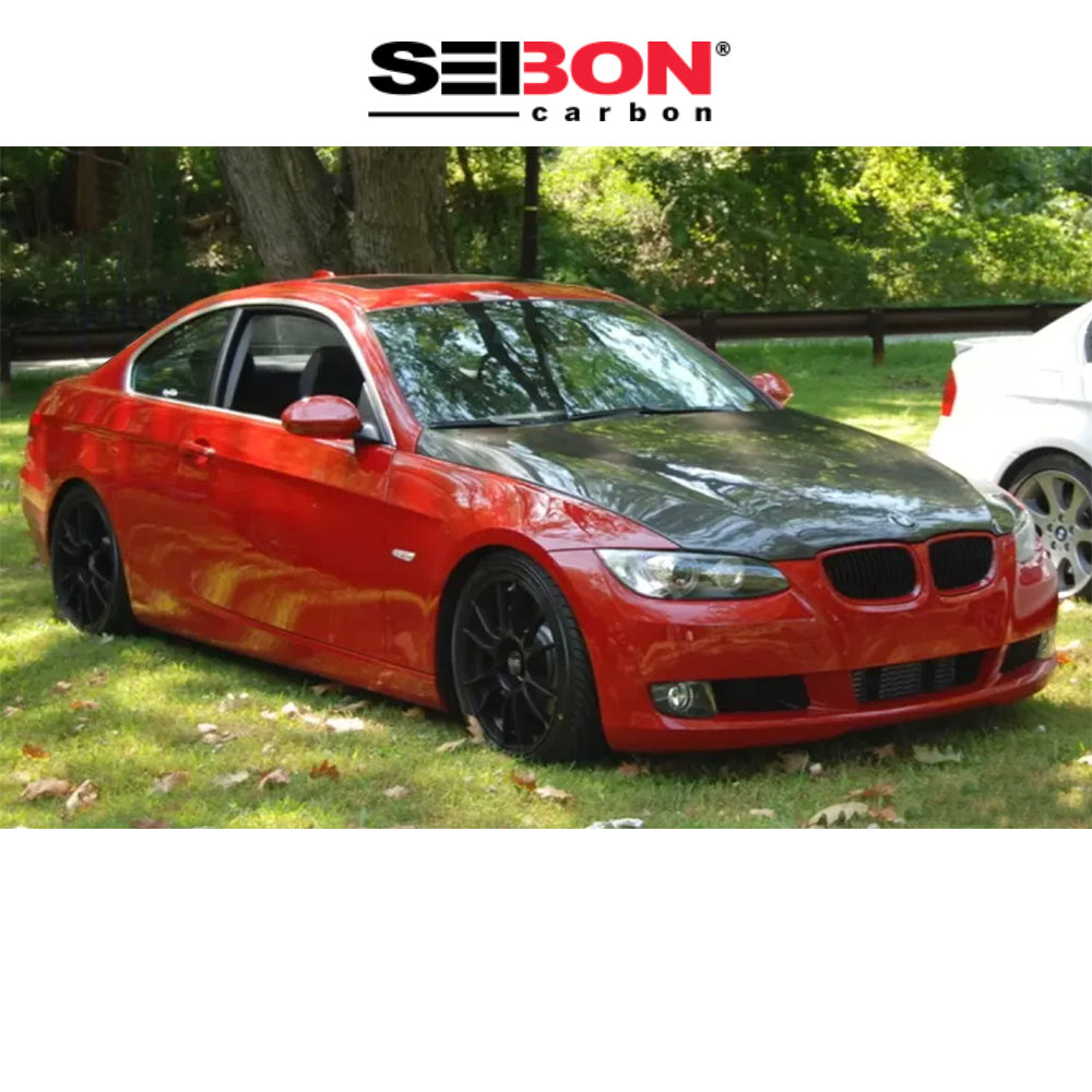 2007-2010年式 ＢＭＷ３シリーズクーペ用 セイボンカーボン 純正スタイル カーボンファイバー製ボンネット　Seibon Carbon OEM-Style Carbon Fiber Hood For 2007-2010 BMW E92 2DR, Pre LCI (消費税、送料込み)