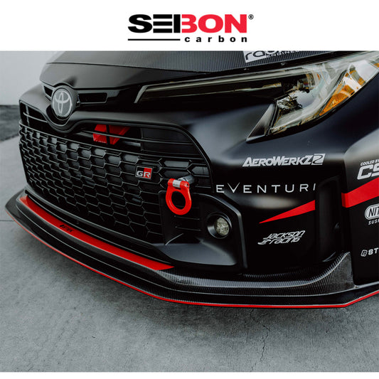 2023-2024年式トヨタ ＧＲカローラ用 セイボンカーボン MBスタイル カーボンファイバー製フロントリップ　Seibon Carbon MB-Style Carbon Fiber Front Lip For 2023-2024 Toyota GR Corolla (消費税、送料込み)