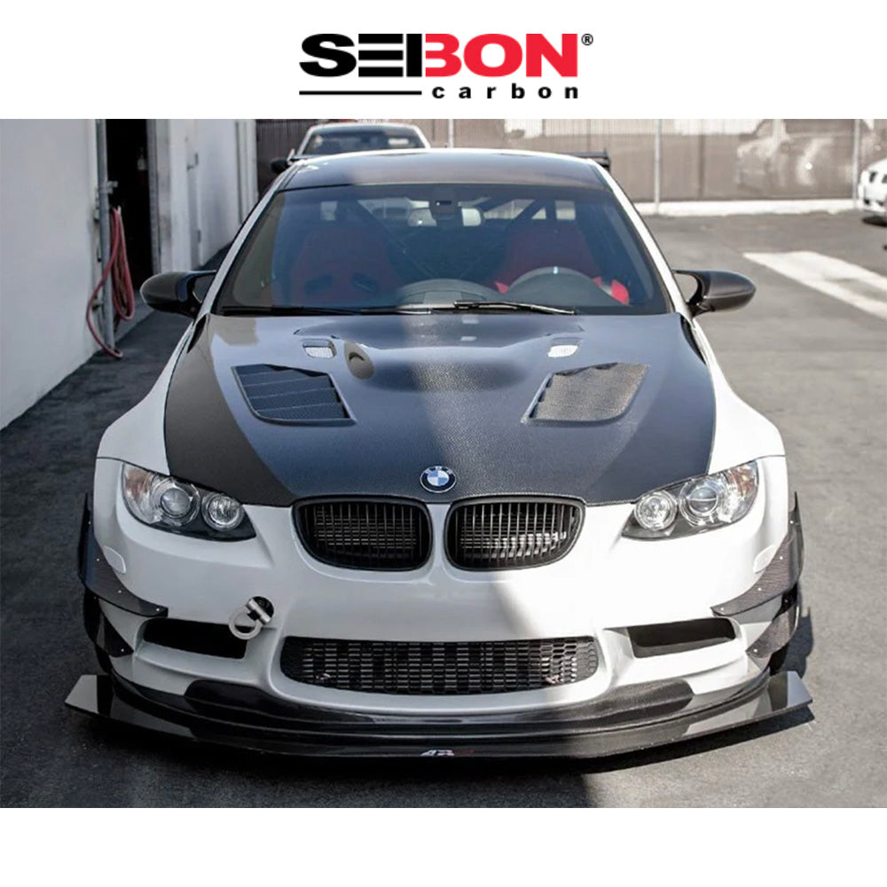 2008-2013年式 BMW M３用 セイボンカーボン CTスタイル カーボンファイバー製ボンネット　Seibon Carbon CT-Style Carbon Fiber Hood For 2008-2013 BMW E92 M3 (消費税、送料込み)