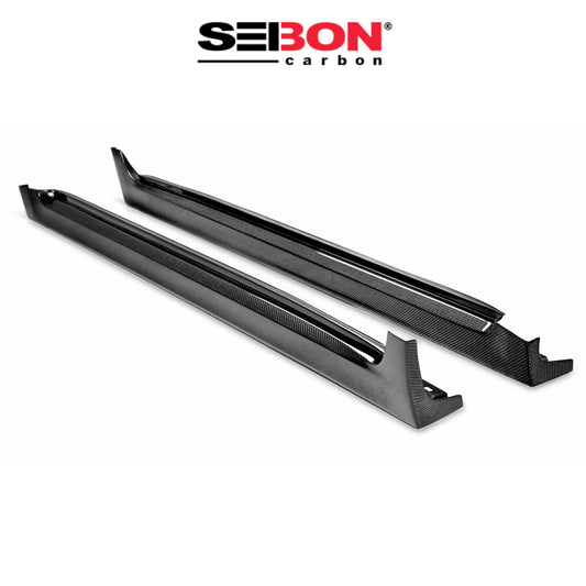 2011-2014年式 スバル WRX 用 セイボンカーボン カーボンファイバー OEMスタイル サイドスカートセット Seibon Carbon OEM-Style Carbon Fiber Side Skirts For 2008-2014 Subaru STi / 2011-2014 WRX (送料無料)