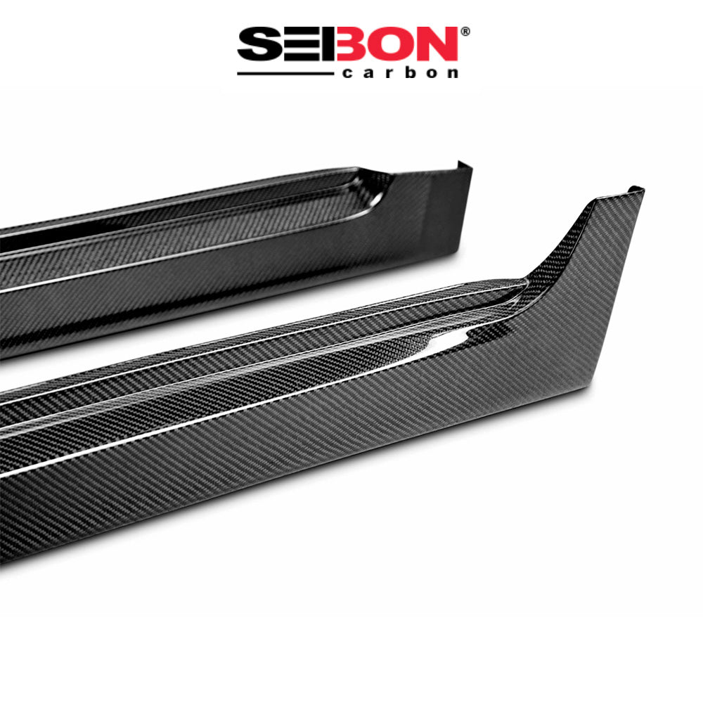2011-2014年式 スバル WRX 用 セイボンカーボン カーボンファイバー OEMスタイル サイドスカートセット Seibon Carbon OEM-Style Carbon Fiber Side Skirts For 2008-2014 Subaru STi / 2011-2014 WRX (送料無料)