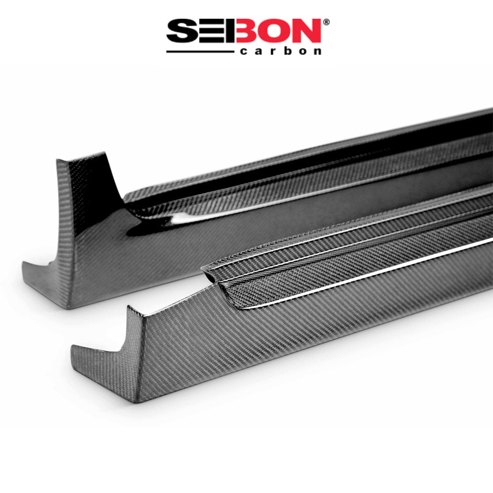 2011-2014年式 スバル WRX 用 セイボンカーボン カーボンファイバー OEMスタイル サイドスカートセット Seibon Carbon OEM-Style Carbon Fiber Side Skirts For 2008-2014 Subaru STi / 2011-2014 WRX (送料無料)