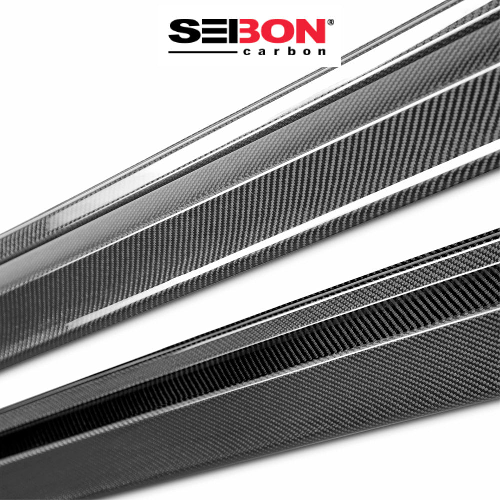 2011-2014年式 スバル WRX 用 セイボンカーボン カーボンファイバー OEMスタイル サイドスカートセット Seibon Carbon OEM-Style Carbon Fiber Side Skirts For 2008-2014 Subaru STi / 2011-2014 WRX (送料無料)