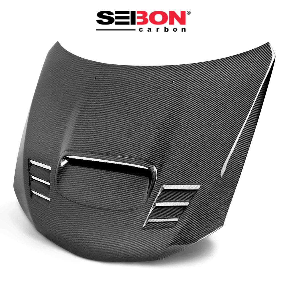 2008-2014年式 スバル WRX 用 セイボンカーボン カーボンファイバー CWIIスタイル ボンネット Seibon Carbon CWII-Style Carbon Fiber Hood For 2008-2014 Subaru WRX/STi (送料無料)