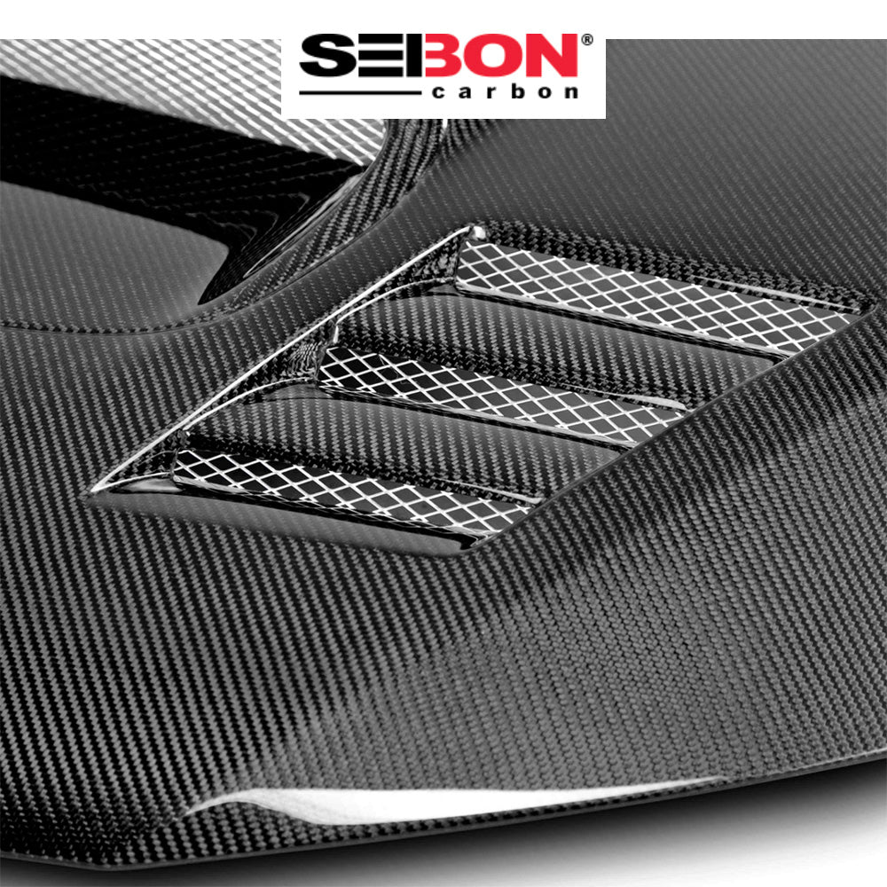 2008-2014年式 スバル WRX 用 セイボンカーボン カーボンファイバー CWIIスタイル ボンネット Seibon Carbon CWII-Style Carbon Fiber Hood For 2008-2014 Subaru WRX/STi (送料無料)