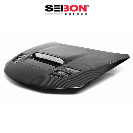 2008-2014年式 スバル WRX 用 セイボンカーボン カーボンファイバー CWIIスタイル ボンネット Seibon Carbon CWII-Style Carbon Fiber Hood For 2008-2014 Subaru WRX/STi (送料無料)