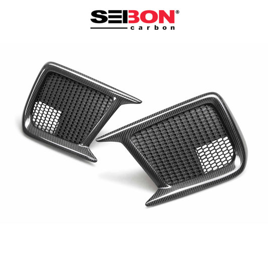2018-2021年式 スバル WRX STI 用 セイボンカーボン カーボンファイバー フォグライトトリムセット Seibon Carbon Carbon Fiber Fog Light Surround For 2018-2021 Subaru WRX/STI (送料無料)
