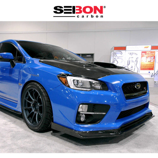 2015-2017年式 スバル WRX STI 用 セイボンカーボン カーボンファイバー MBスタイル フロントリップ Seibon Carbon MB3-Style Carbon Fiber Front Lip For 2015-2017 Subaru WRX/STi (送料無料)