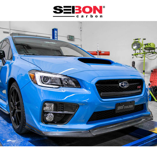 2015-2017年式 スバル WRX STI 用 セイボンカーボン カーボンファイバー MB1スタイル フロントリップ Seibon Carbon MB1-Style Carbon Fiber Front Lip For 2015-2017 Subaru WRX/STi (送料無料)