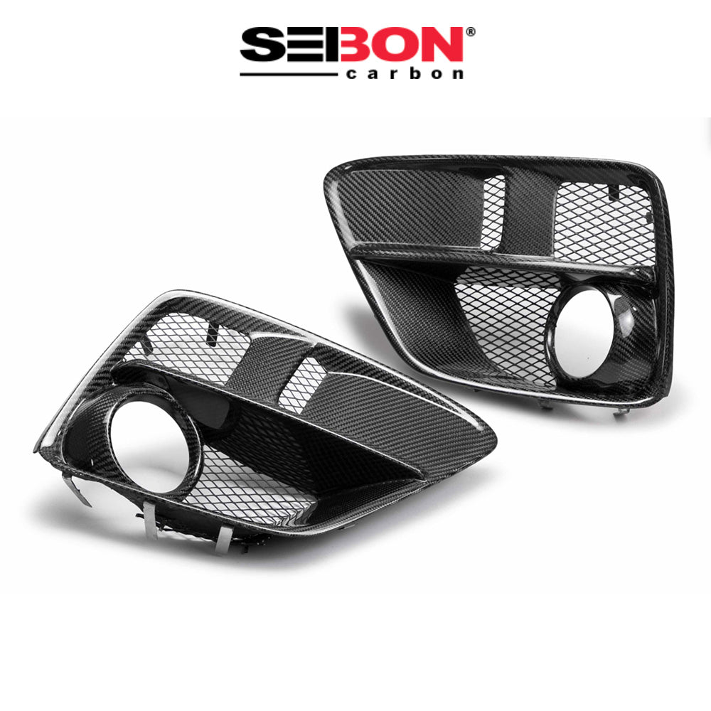 2015-2017年式 スバル WRX 用 セイボンカーボン カーボンファイバー フォグライトトリムセット Seibon Carbon Carbon Fiber Fog Light Surround For 2015-2017 Subaru WRX/STi (送料無料)