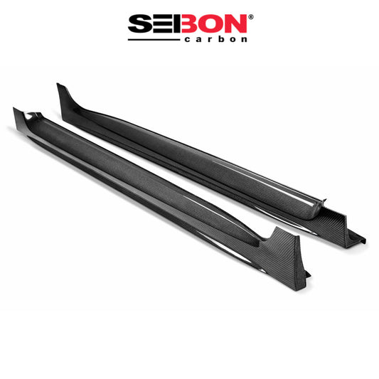 2015-2021年式 スバル WRX STI 用 セイボンカーボン カーボンファイバー OEスタイル サイドスカートセット Seibon Carbon OE-Style Carbon Fiber Side Skirts For 2015-2021 Subaru WRX/STi (送料無料)
