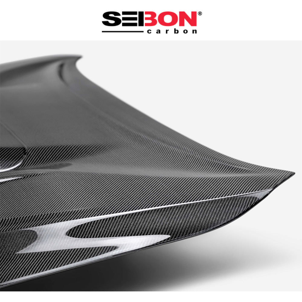 2022-2025年式 スバル WRX用 セイボンカーボン VSスタイル カーボンファイバー製ボンネット Seibon Carbon VS-Style Carbon Fiber Hood For 2022-2025 Subaru WRX (送料無料)