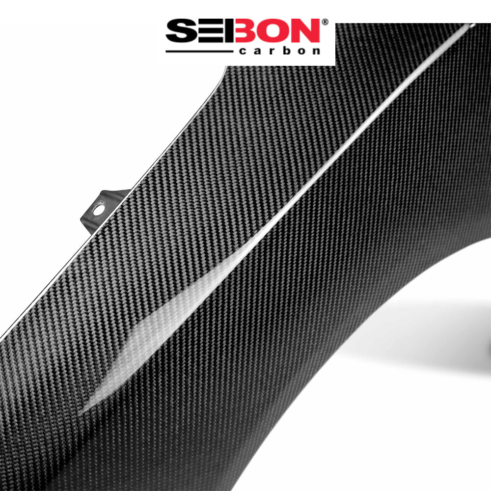 2015-2021年式 スバル WRX 用 セイボンカーボン カーボンファイバー OEMスタイル フェンダーセット Seibon Carbon OEM-Style Carbon Fiber Fenders For 2015-2021 Subaru WRX/STi (送料無料)