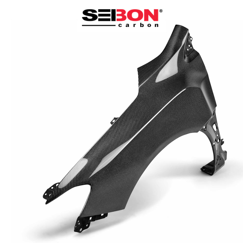2015-2021年式 スバル WRX 用 セイボンカーボン カーボンファイバー OEMスタイル フェンダーセット Seibon Carbon OEM-Style Carbon Fiber Fenders For 2015-2021 Subaru WRX/STi (送料無料)