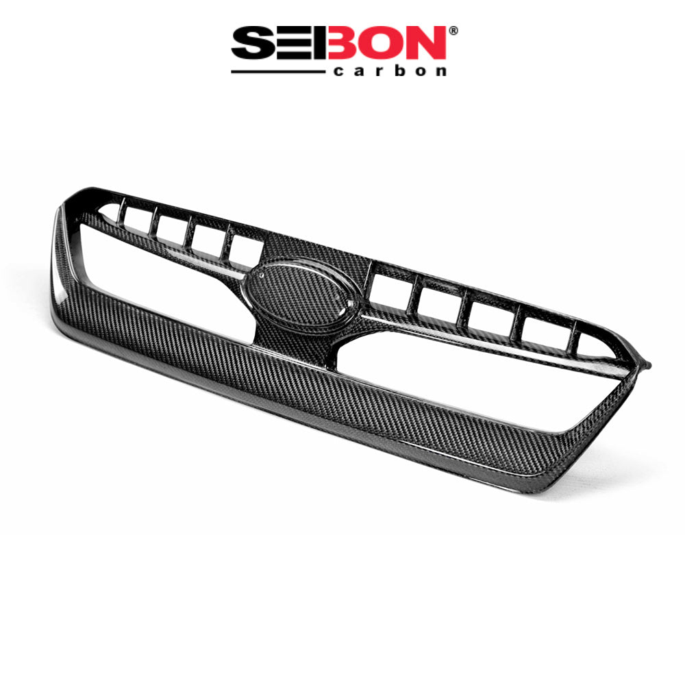 2015-2017年式 スバル WRX STI 用 セイボンカーボン カーボンファイバー OEMスタイル フロントグリル Seibon Carbon OEM-Style Carbon Fiber Front Grille For 2015-2017 Subaru WRX/STi (送料無料)