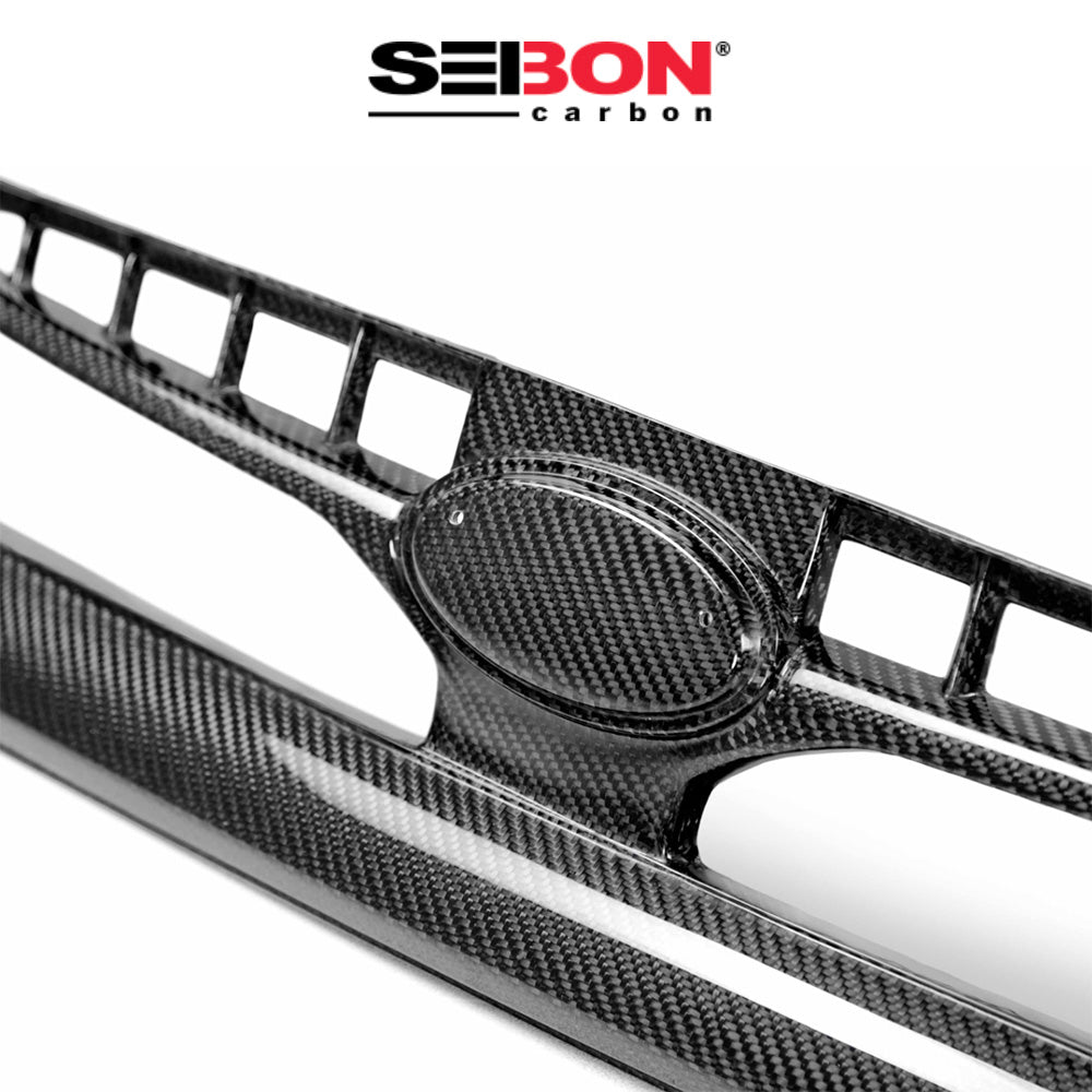 2015-2017年式 スバル WRX STI 用 セイボンカーボン カーボンファイバー OEMスタイル フロントグリル Seibon Carbon OEM-Style Carbon Fiber Front Grille For 2015-2017 Subaru WRX/STi (送料無料)