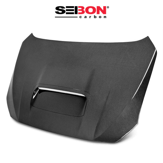 2015-2021年式 スバル WRX S4用 セイボンカーボン 純正スタイル カーボンファイバー製 ボンネット Seibon Carbon OEM-Style Carbon Fiber Hood For 2015-2021 Subaru WRX/STi (消費税、送料込み)