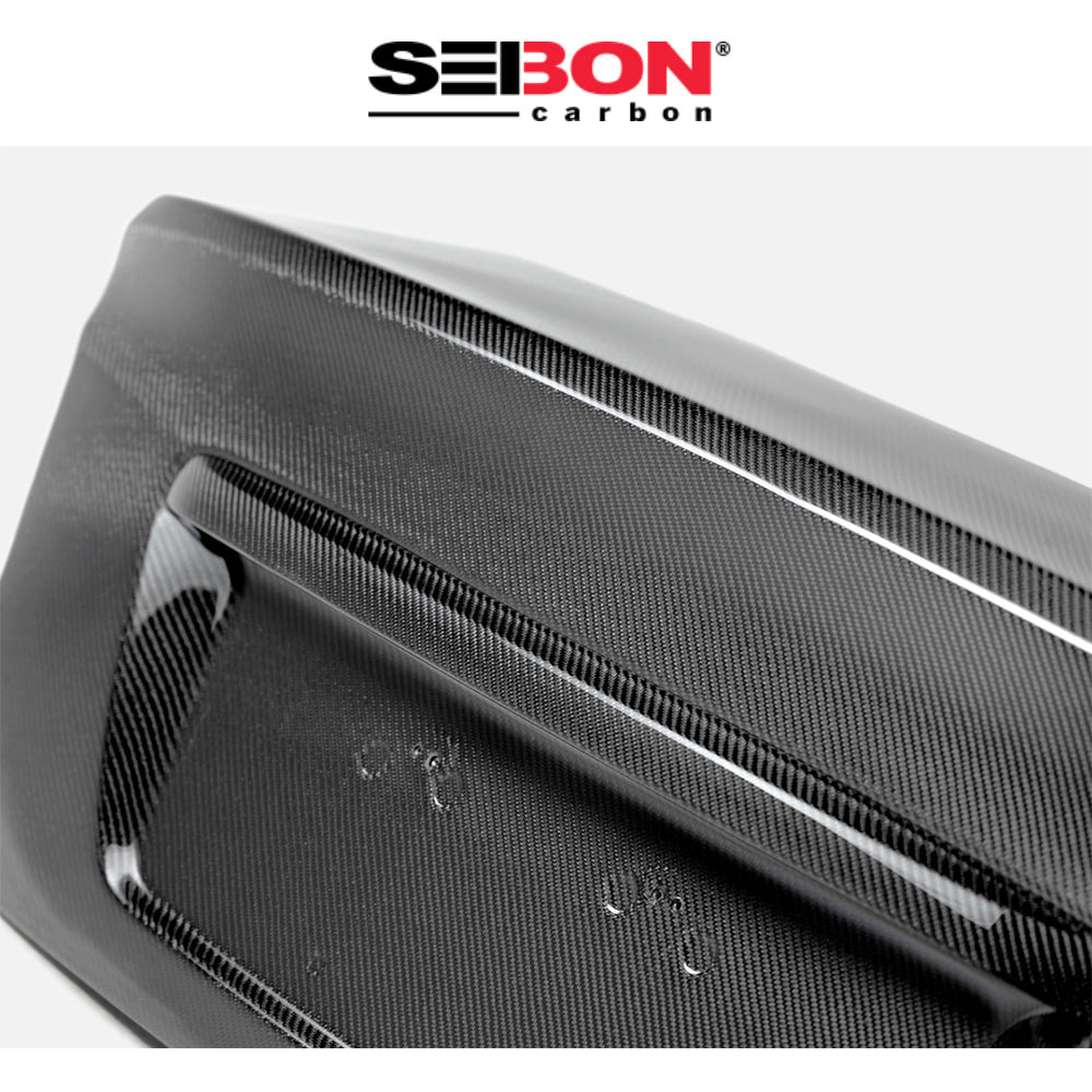 2015-2021年式 スバル WRX 用 セイボンカーボン カーボンファイバー OEMスタイル トランクカバー(エンブレム無し) Seibon Carbon OEM-Style Carbon Fiber Trunk Lid For 2015-2021 Subaru WRX/STi (No Emblem) (送料無料)
