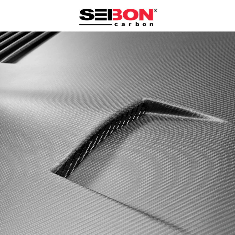 2009-2016年式日産 ＧＴ－Ｒ用 セイボンカーボン GTスタイル ドライカーボンファイバー製ボンネット(マット仕上げ)　Seibon Carbon GT-Style Dry Carbon Fiber Hood For 2009-2016 Nissan GT-R - Matte (消費税、送料込み)