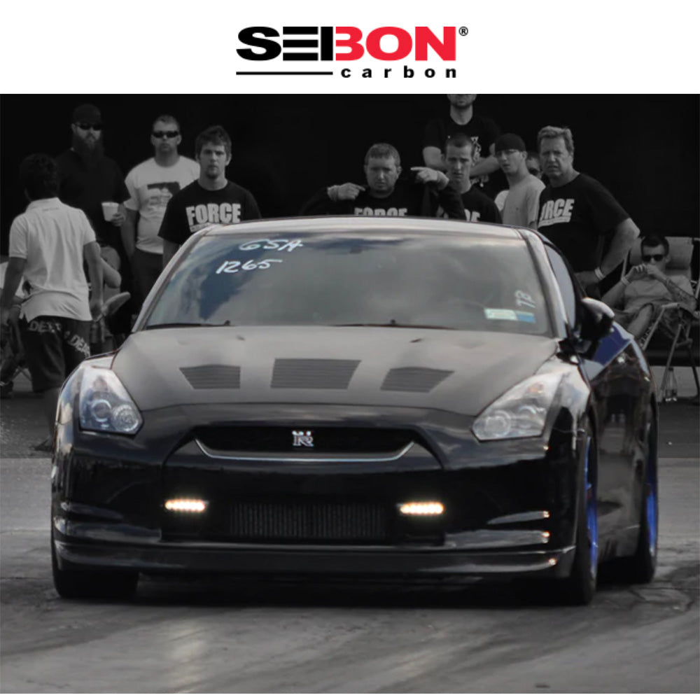 2009-2016年式日産 ＧＴ－Ｒ用 セイボンカーボン GTスタイル ドライカーボンファイバー製ボンネット(マット仕上げ)　Seibon Carbon GT-Style Dry Carbon Fiber Hood For 2009-2016 Nissan GT-R - Matte (消費税、送料込み)
