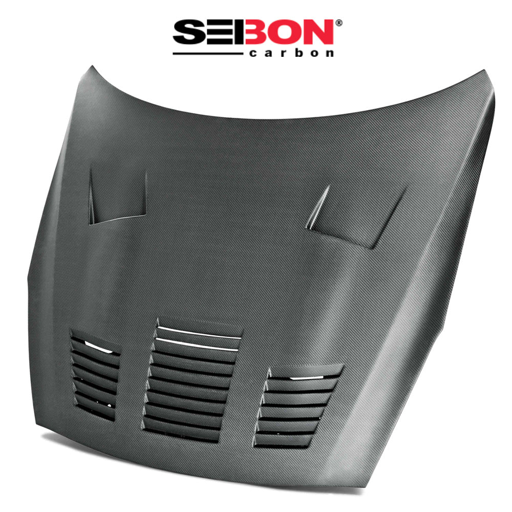 2009-2016年式日産 ＧＴ－Ｒ用 セイボンカーボン GTスタイル ドライカーボンファイバー製ボンネット(マット仕上げ)　Seibon Carbon GT-Style Dry Carbon Fiber Hood For 2009-2016 Nissan GT-R - Matte (消費税、送料込み)