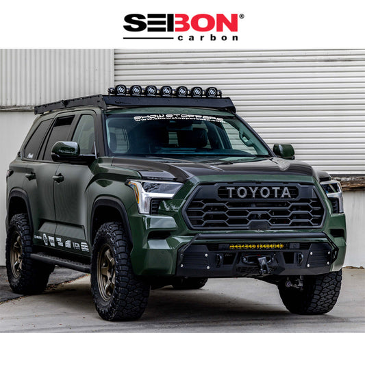 2022-2024年式 トヨタ タンドラ用 セイボンカーボン カーボンファイバー OEMスタイル ボンネット Seibon Carbon OEM-Style Carbon Fiber Hood For 2022-2024 Toyota Tundra / 2023-2024 Toyota Sequoia (送料無料)