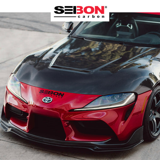 2020-2026年式 トヨタ GRスープラ用 セイボンカーボン カーボンファイバー VSスタイル ボンネット Seibon Carbon VS-Style Double Sided Carbon Fiber Hood For 2020-2026 Toyota GR Supra (送料無料)